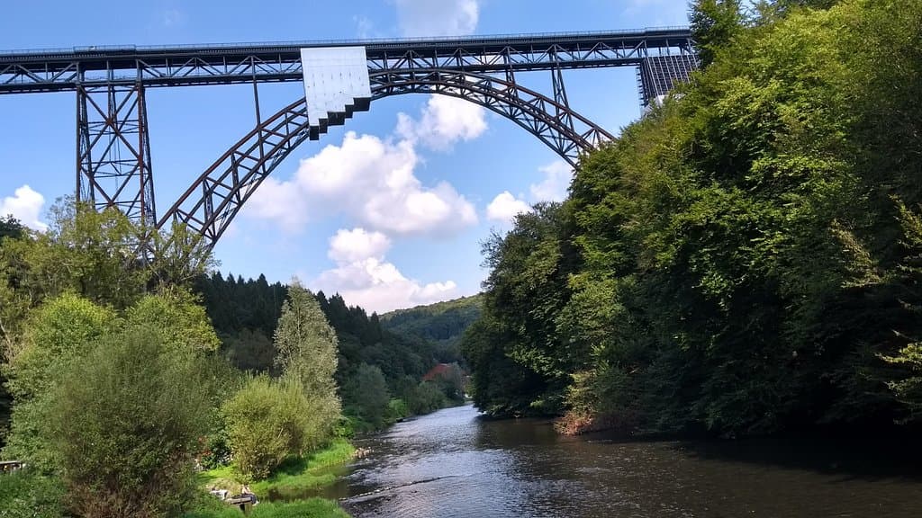 Blick auf die müngstener Brücke