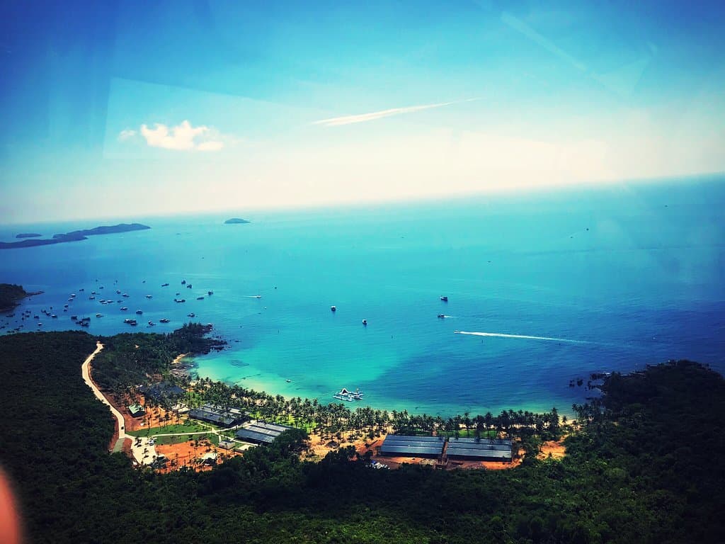 The most beautiful place in this part of Vietnam. Amazing Sunset from cable car.