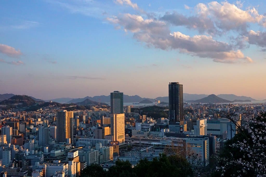 Вид на город