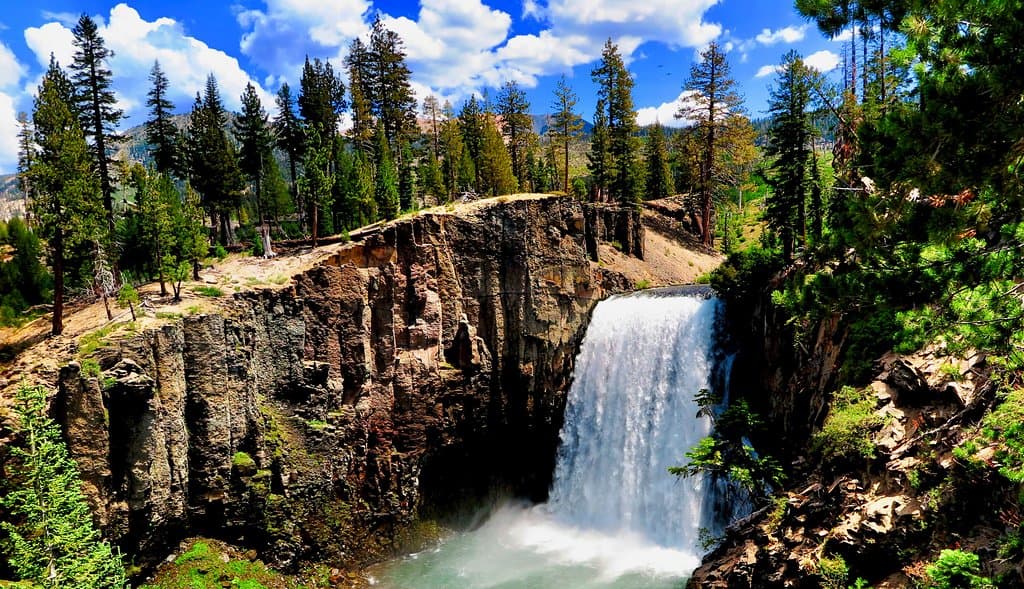 Rainbow Falls, near Mammoth Lakes, CA.