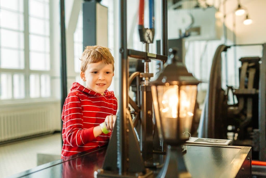 Energy Discovery Centre's Lightning Hall has a collection of hands-on exhibits introducing different electricity generators.