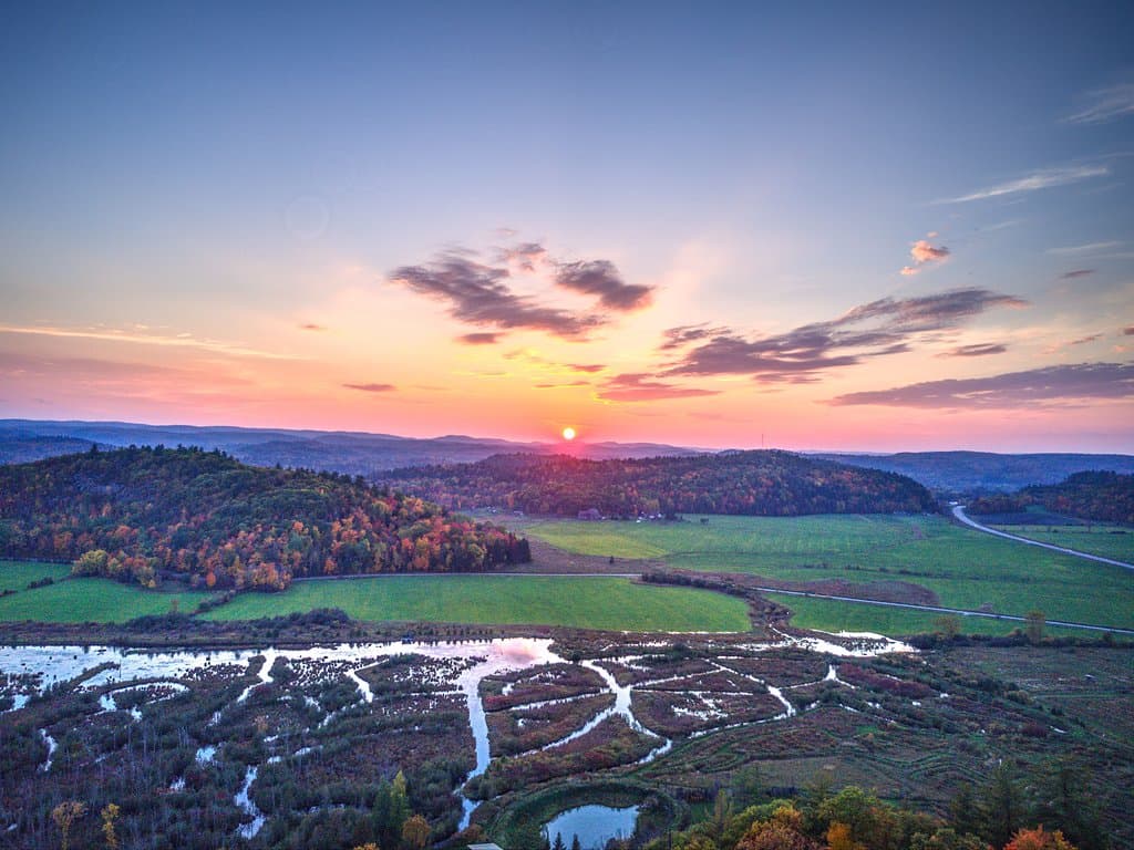 View from Le Mirador, a hill top where you can see the whole labyrinth