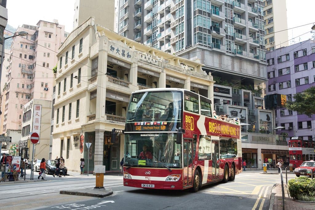 Hop On Hop Off open-top bus
