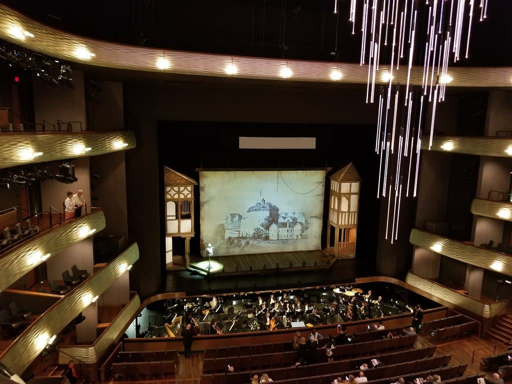 Dallas Opera: view from the Dress Circle (row A center)