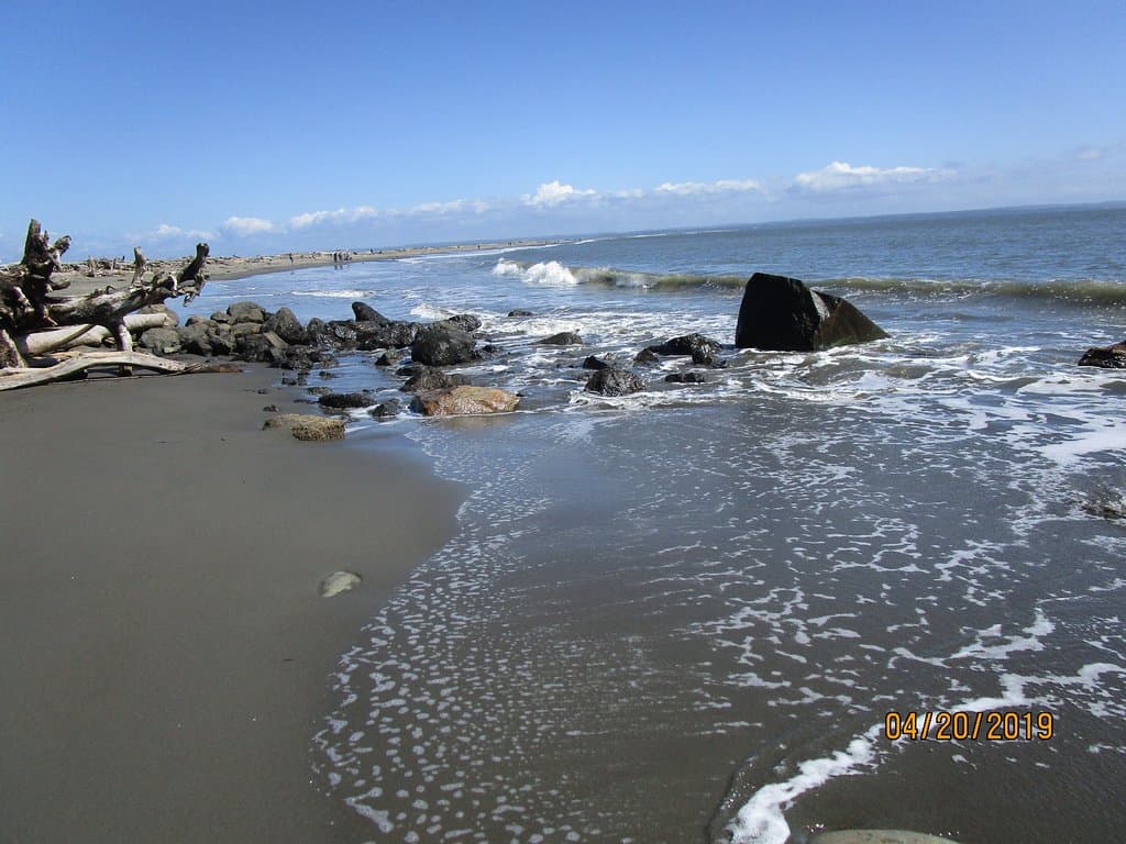 Beautiful beach-looking east