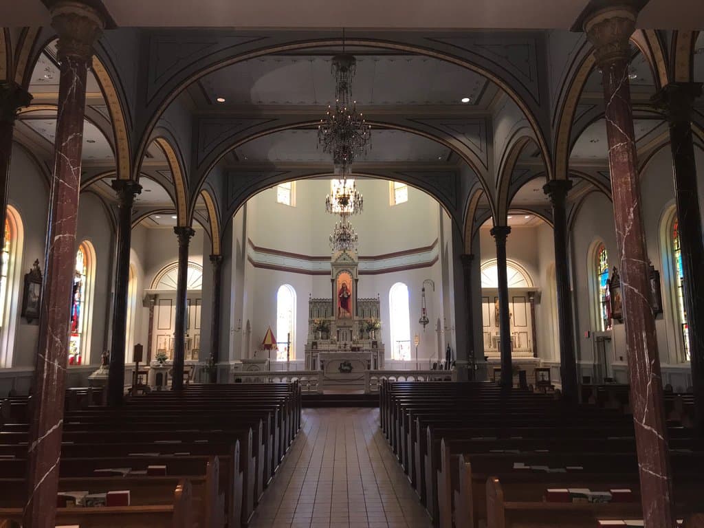 The inside of the inner church