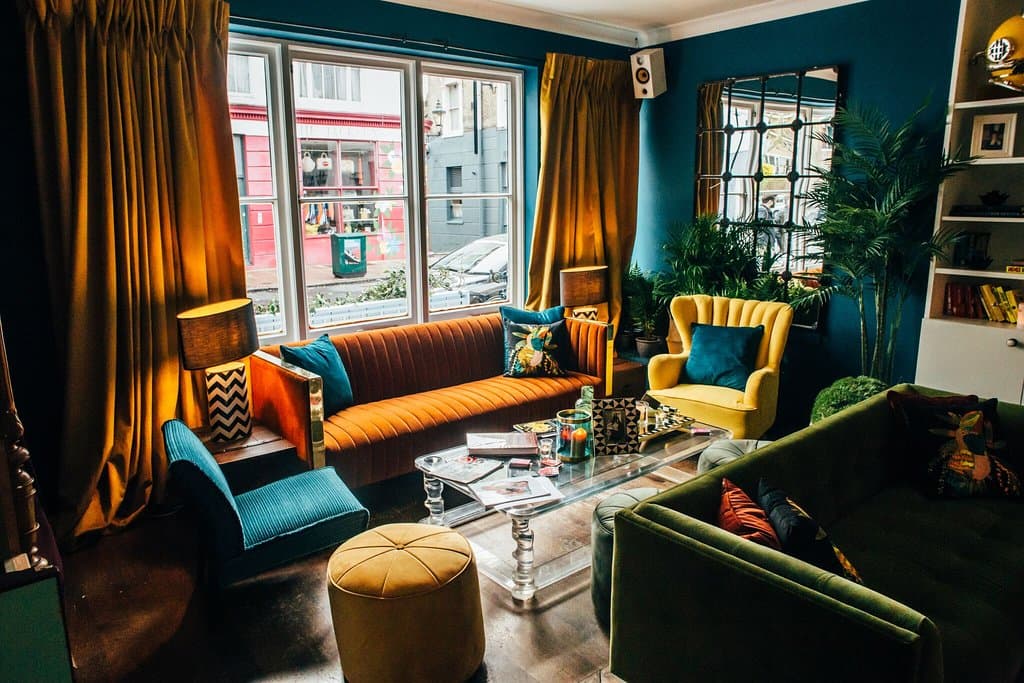 The lush and comfortable living room.