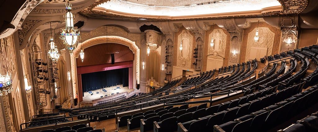 View of the Arlene Schnitzer Concert Hall stage from the upper balcony. Photo by Jason Quigley.