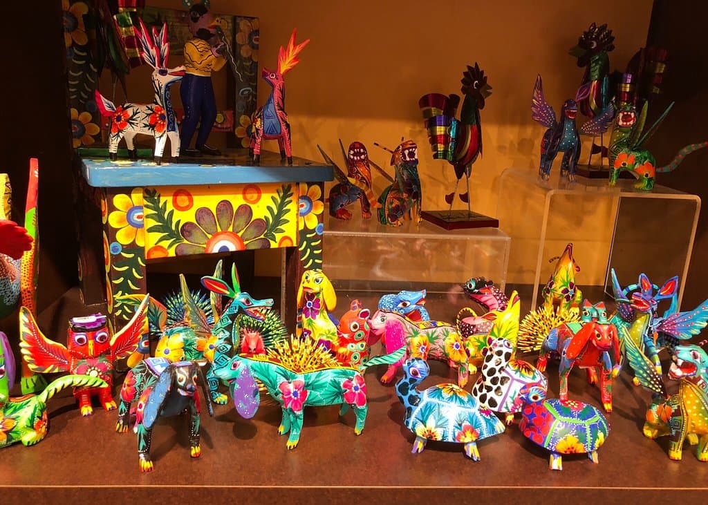 Wide variety of folk art items for sale in Museum Gift Store.