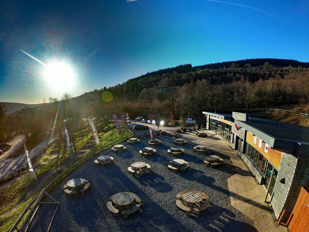 The BikePark Wales visitor centre - Cafe and bike shop open to all