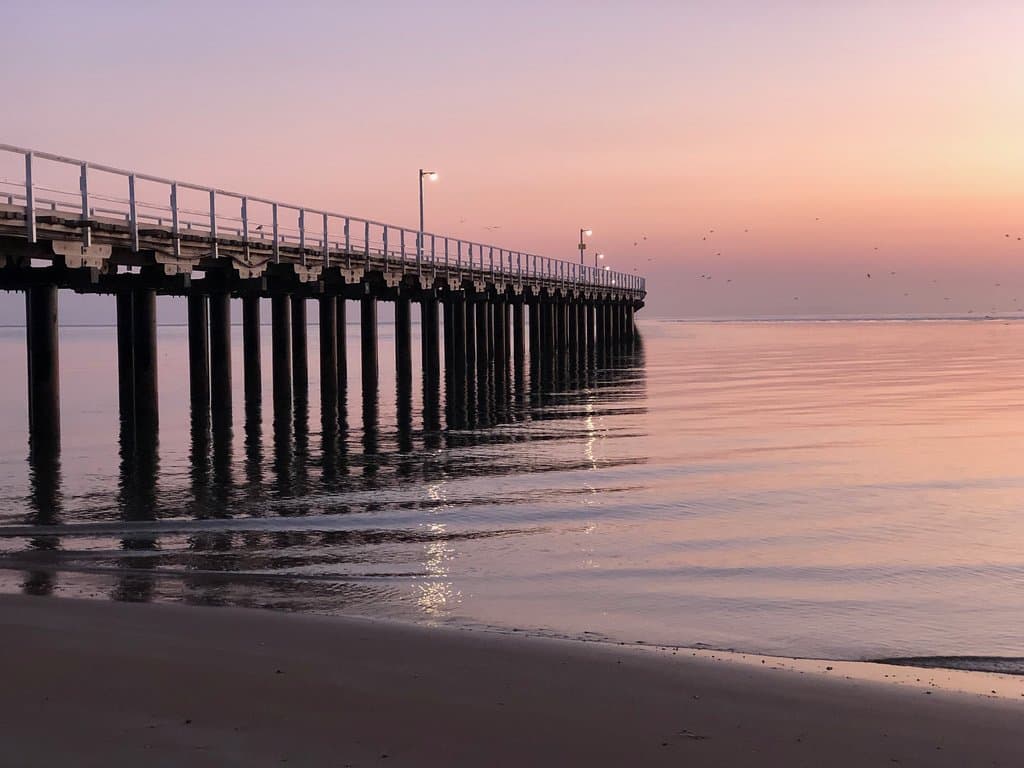 Urangan Pier before sunrise