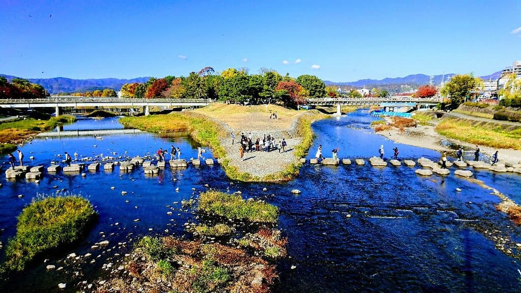 Kamo River Delta (Demachiyanagi) Kyoto