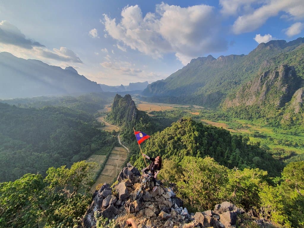 Nam Song River Viewpoint Vang Vieng Laos