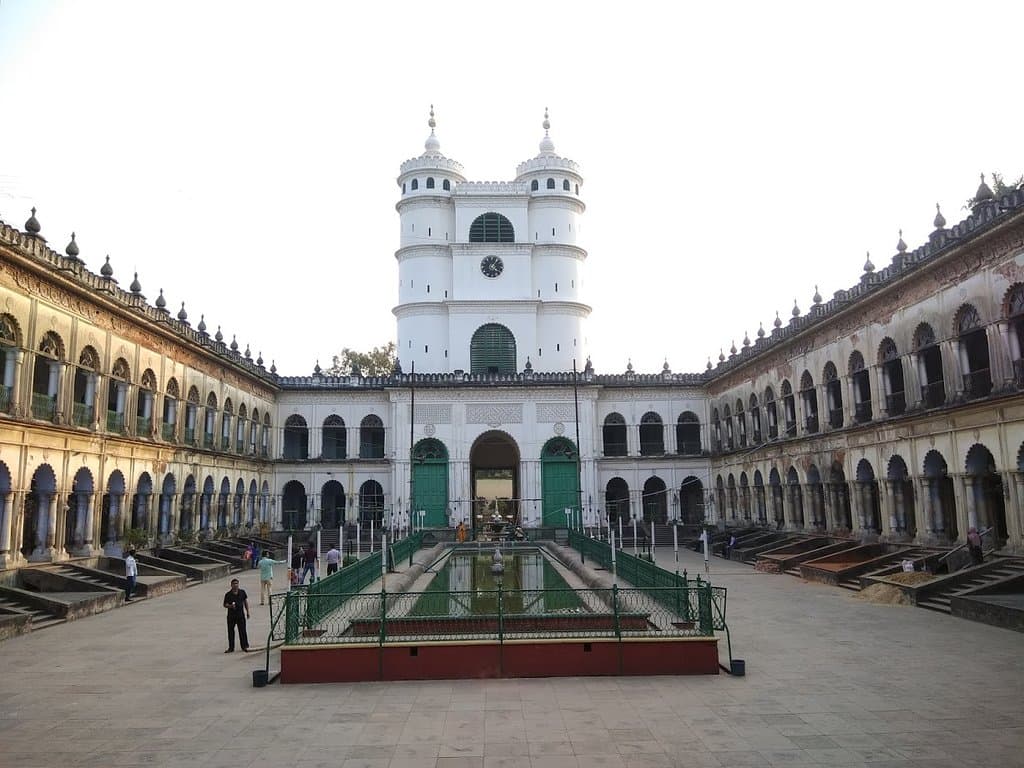 View of the courtyard and tank