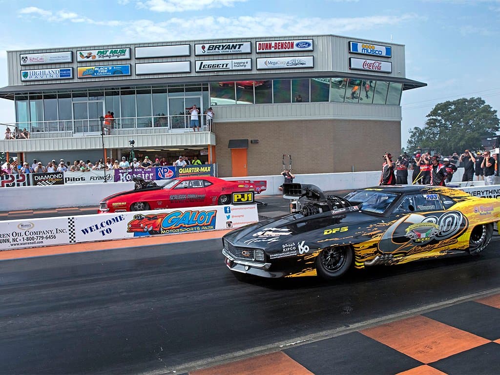 Drag racing on the GALOT Motorsports Park just 4 miles from the Town of Benson, NC, along I-95 Exit 79 and I-40, Exit 325. Great fun for the whole family.