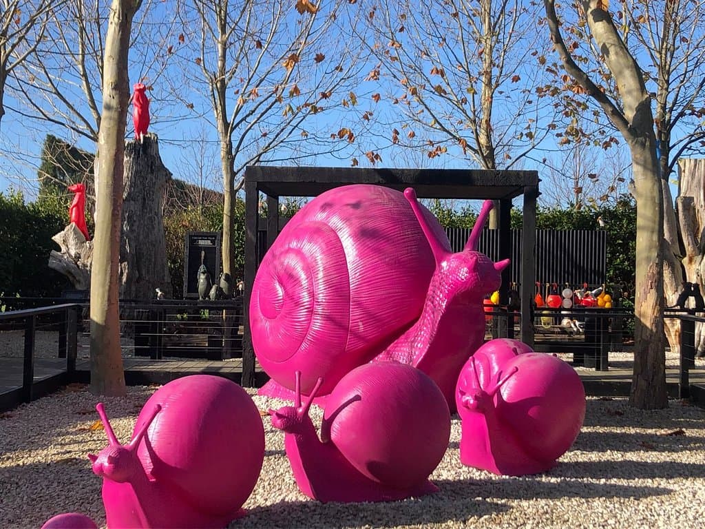 Family of pink snails - the namesake of The Pink Snail Garden and also the inspiration behind our magenta pink brand.