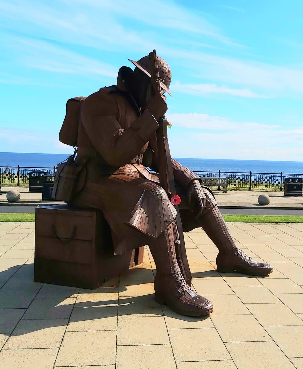 Seaham Harbour and Tommy Statue
