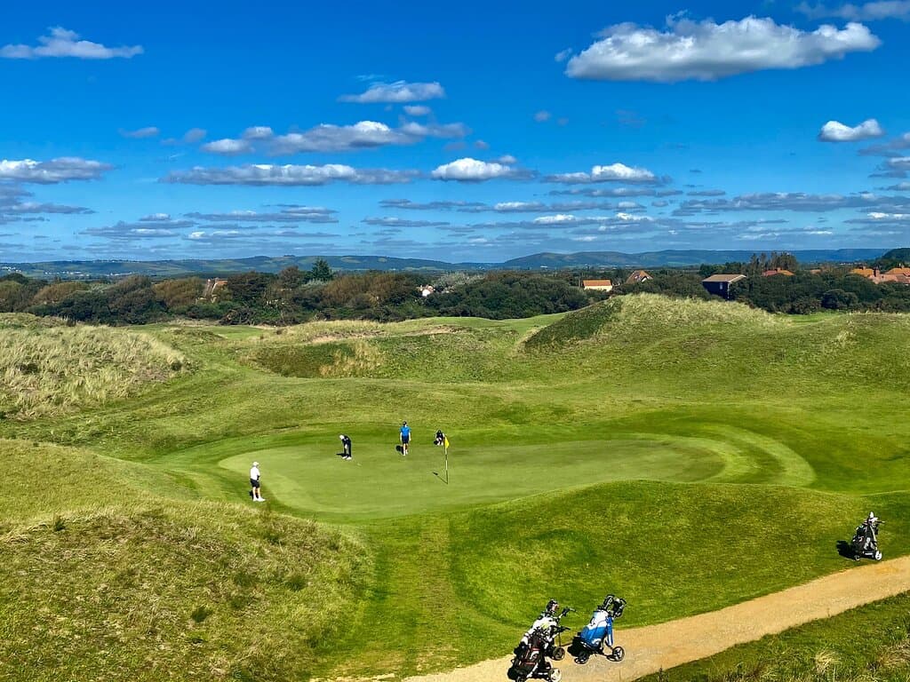 A glorious day at this magnificent golf course