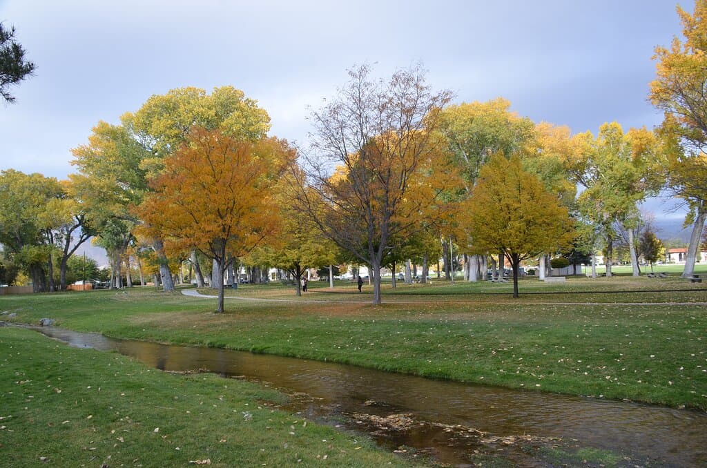 Lovely colors with the stream in the foreground.