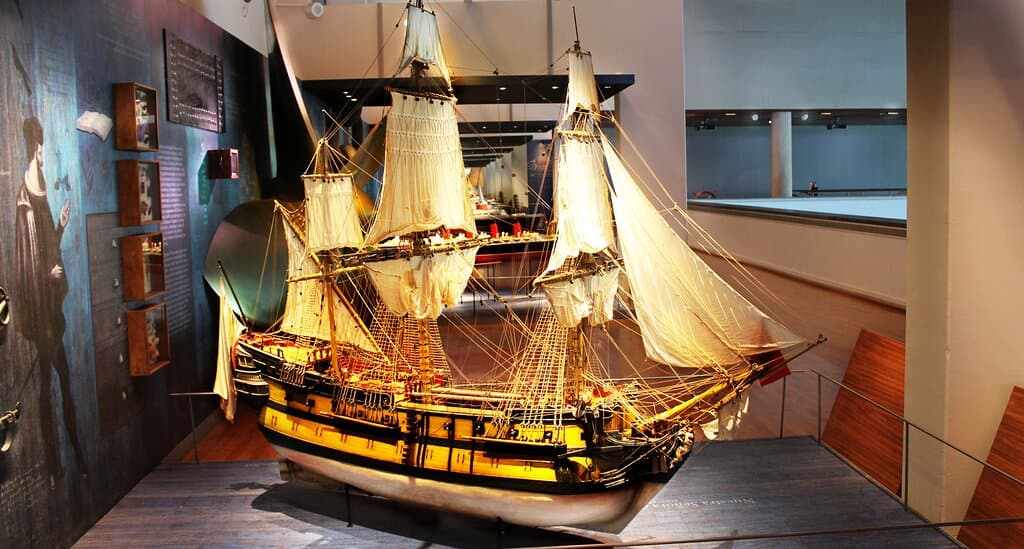 Navío Nuestra Señora del Pilar. Un buque de linea que realizaba la ruta entre Filipinas en Asia y Acapulco en America.