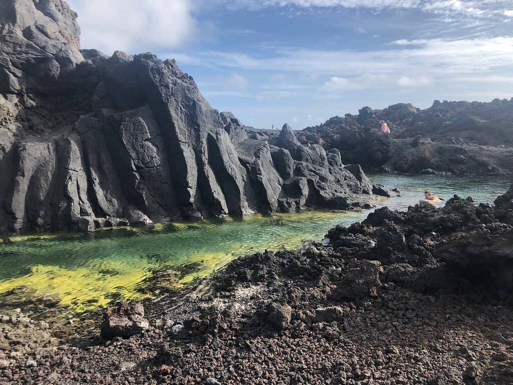 Unique Black Sand Shoreline
