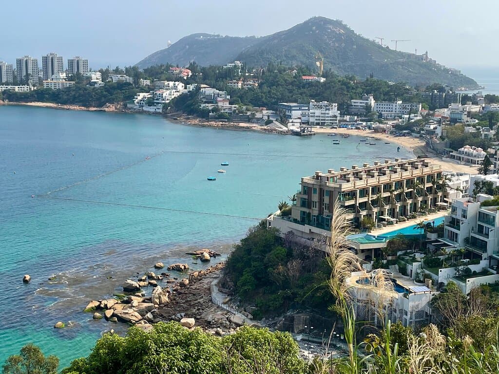 Overlooking Stanley and Stanley Main beach