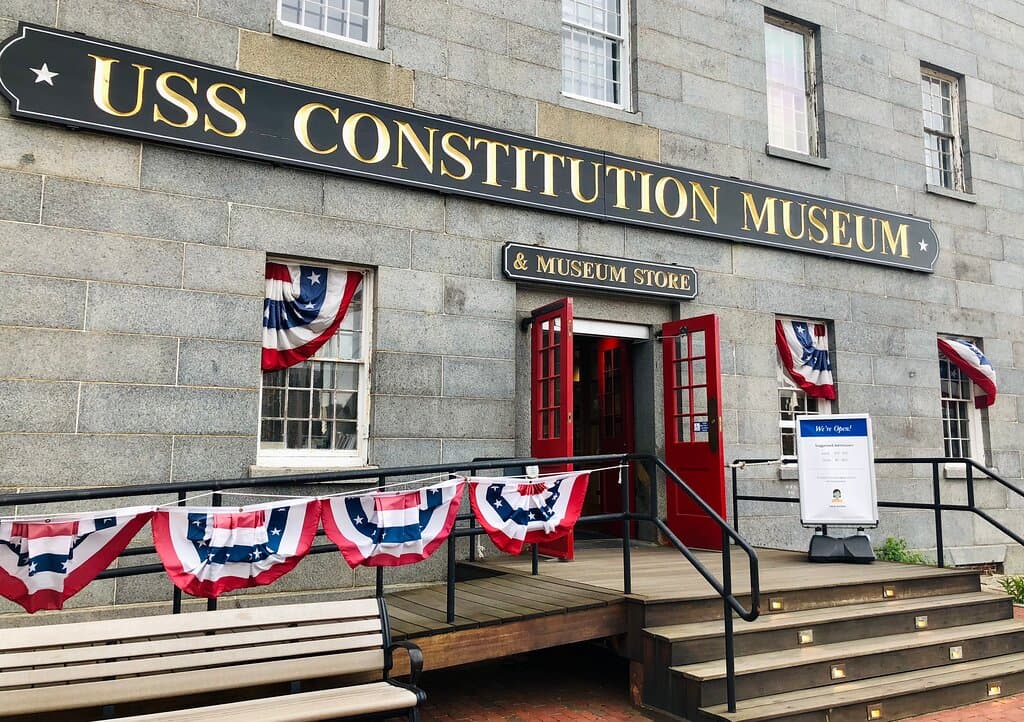 Entrance to the USS Constitution Museum.