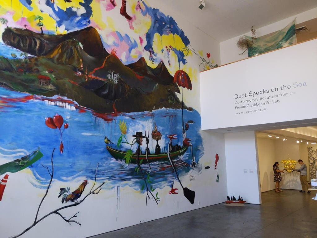 Mural next to entrance: Reverie / Escape, by Ronald Cyrille (aka B. Byrd)