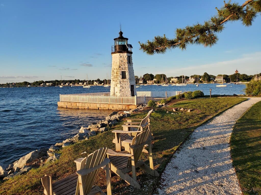 Lighthouse at dusk