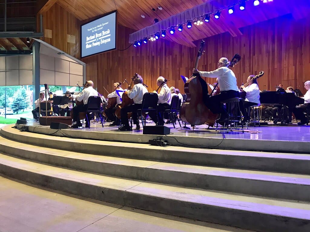 Covered outdoor seating