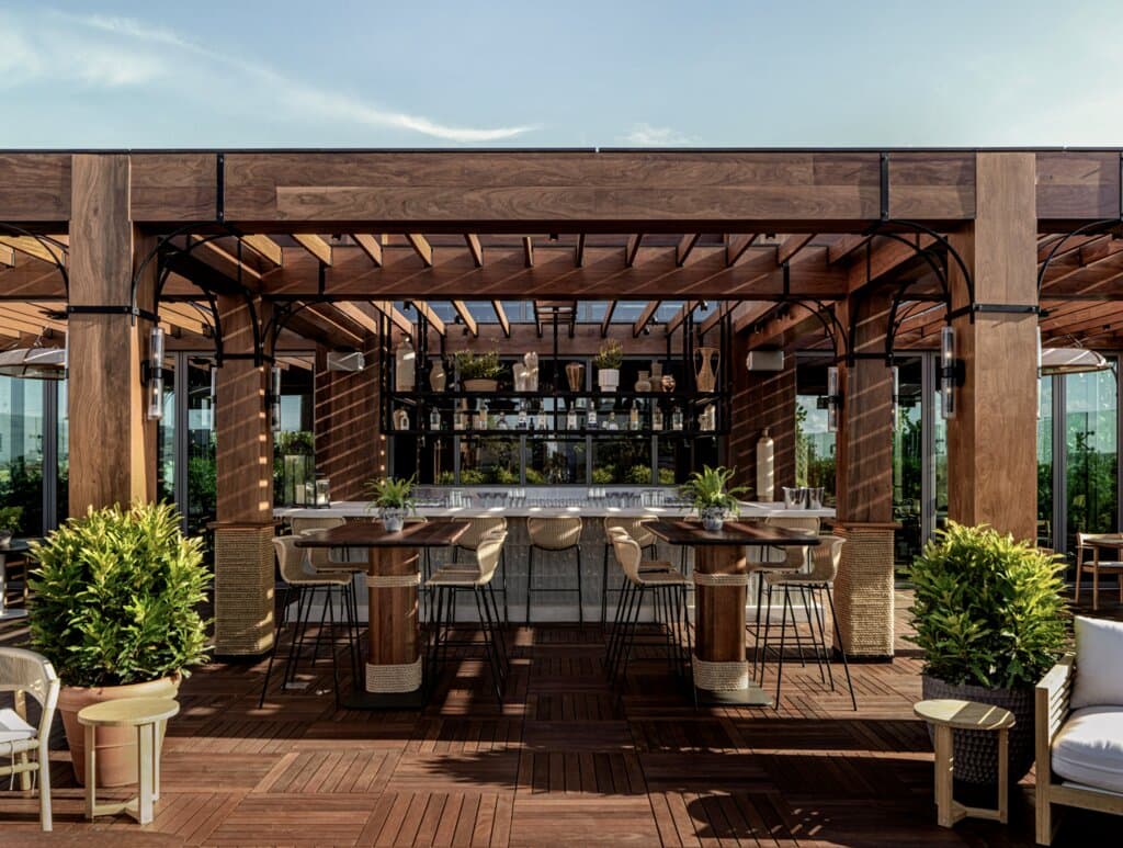 Rosewater Rooftop, Delray Beach's premier rooftop experience. Reservations required most times.