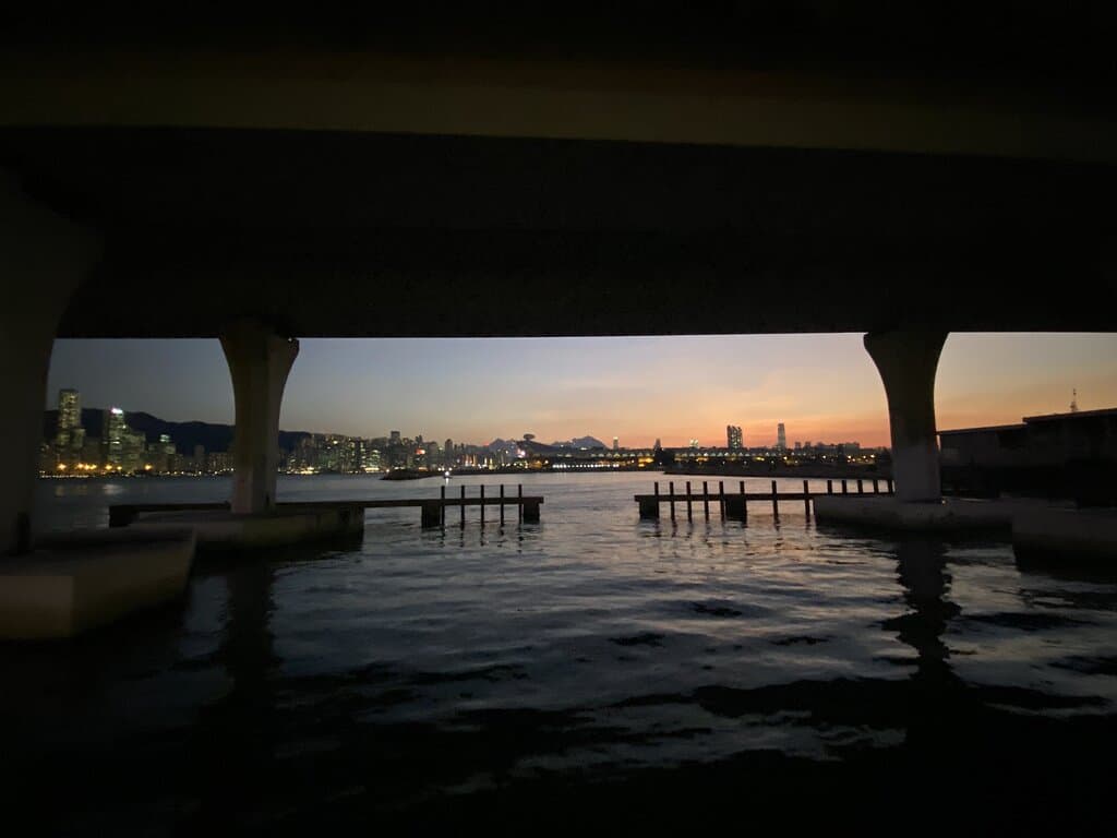 The evening at Kwun Tong Ferry Pier