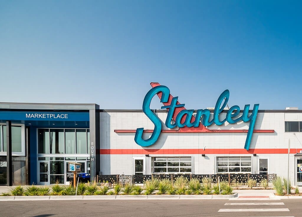 An original Stanley Aviation sign from 1954 signs greets visitors upon arrival at our south entrance.