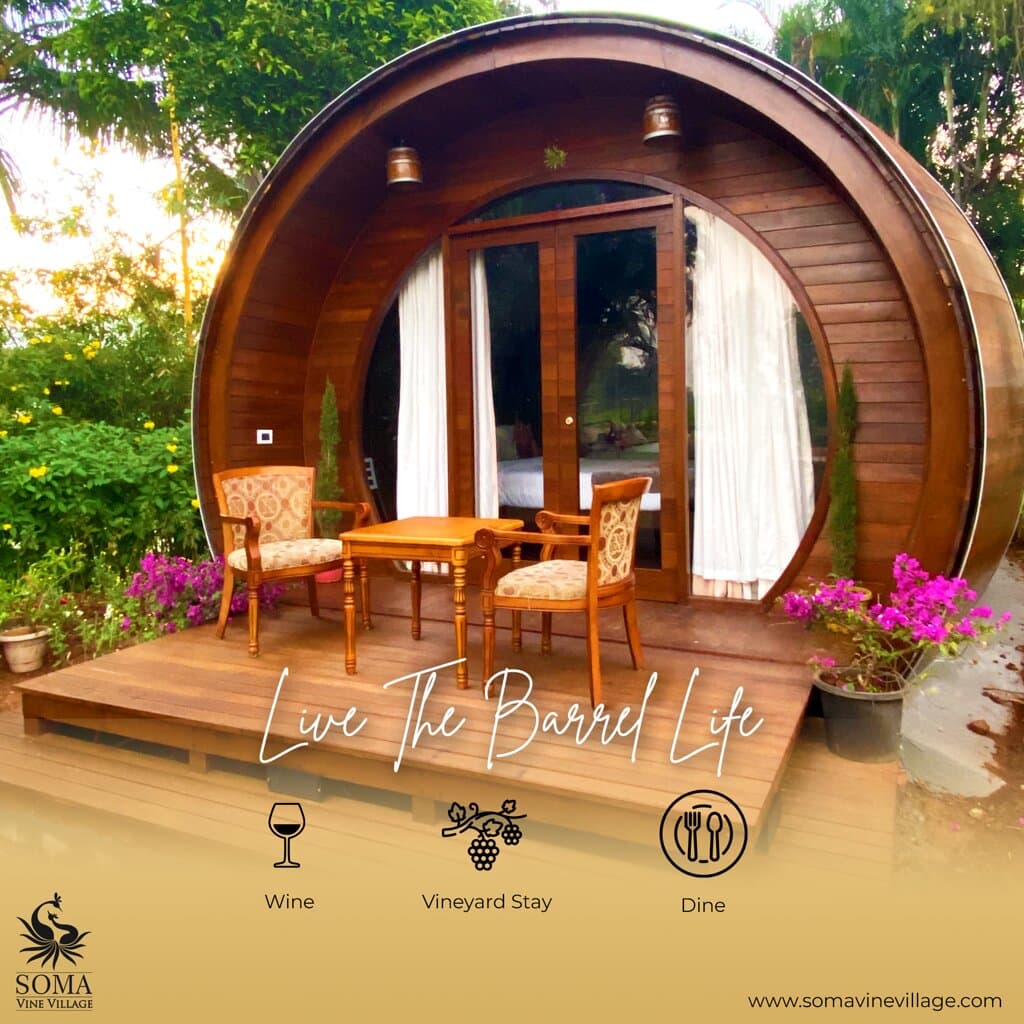 Live the Barrel Life!
Wine , Dine, Luxurious Vineyard Stay and much more...