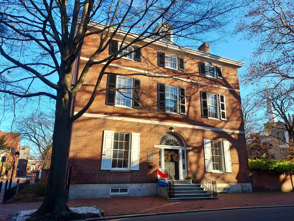The lovely mansion Physick House in Philadelphia (12/Dec/21).