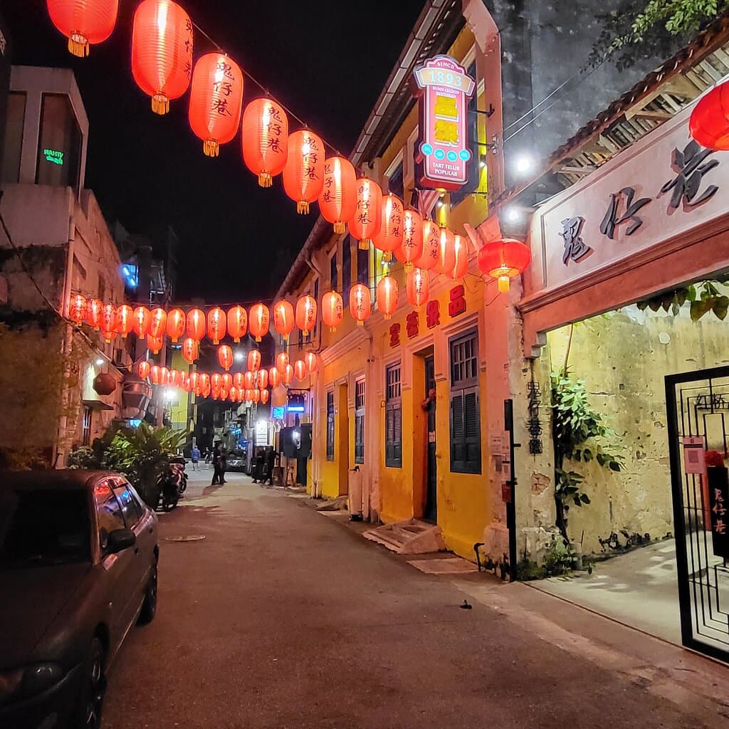 Red lanterns filled the entrance of Kwai Chai Hong.