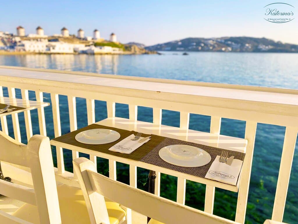 A stunning "window" to the windmills of Μykonos!
Cocktail or Dinner with this amazing view!