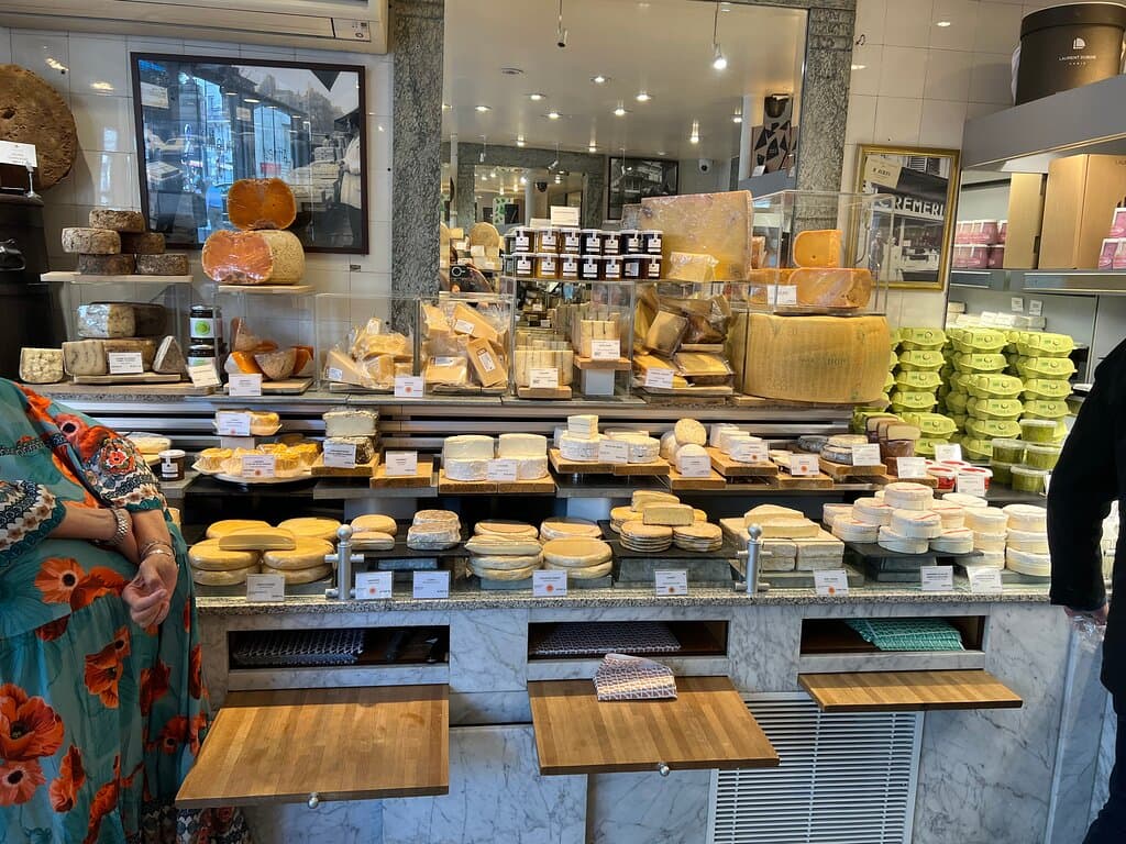 Fromagerie Laurent Dubois rue de Lourmel. Amazing selection of cheeses!