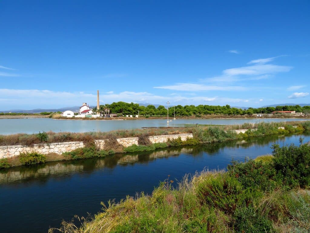 Scorcio del canale Palma e dello stagno Perda Bianca