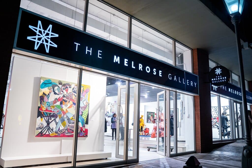 The Melrose Gallery Johanneburg at night