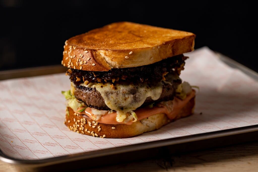 The Square Cheeseburger at Crunch London