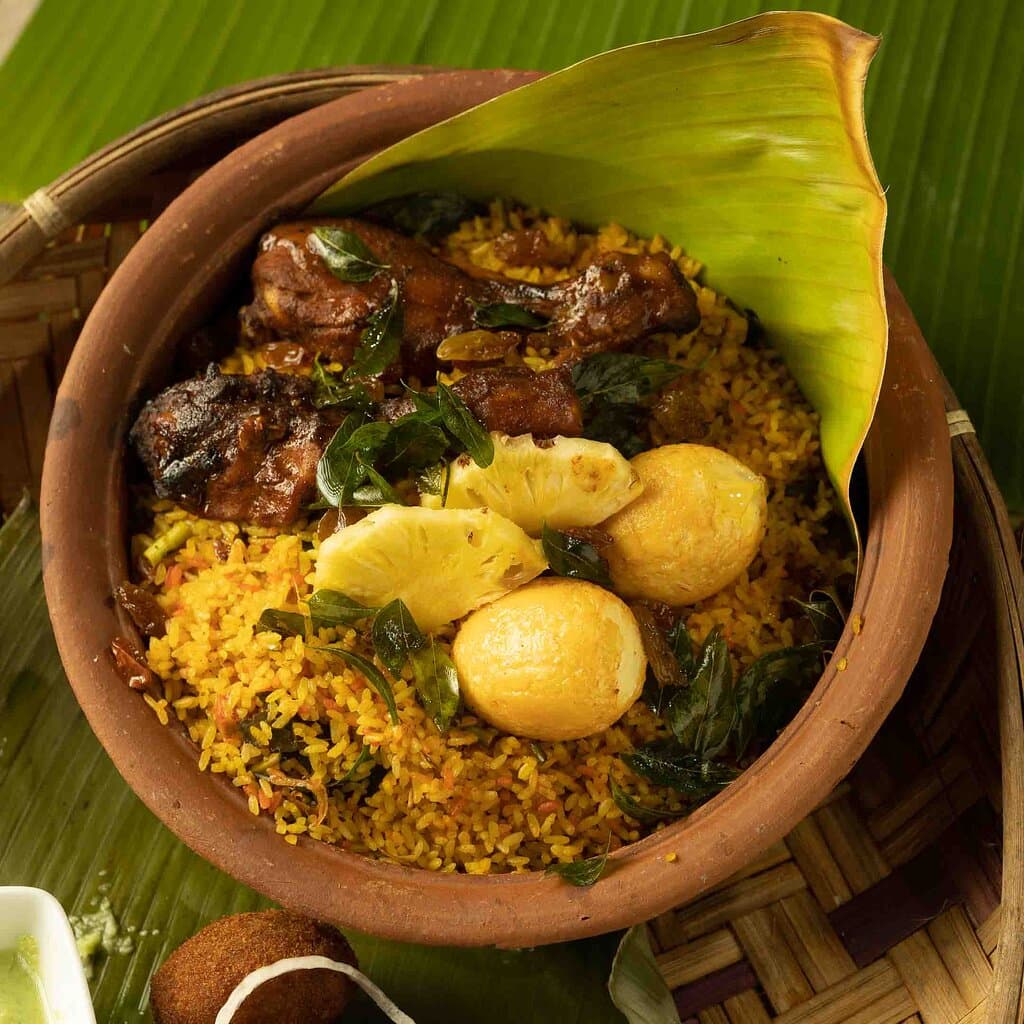 Claypot Biryani (Serves 2 or 4 people): Available daily. Requires 25 mins cooking time. Comes with curd and other accompaniments. Vegetarian, Chicken & Mutton options available.
