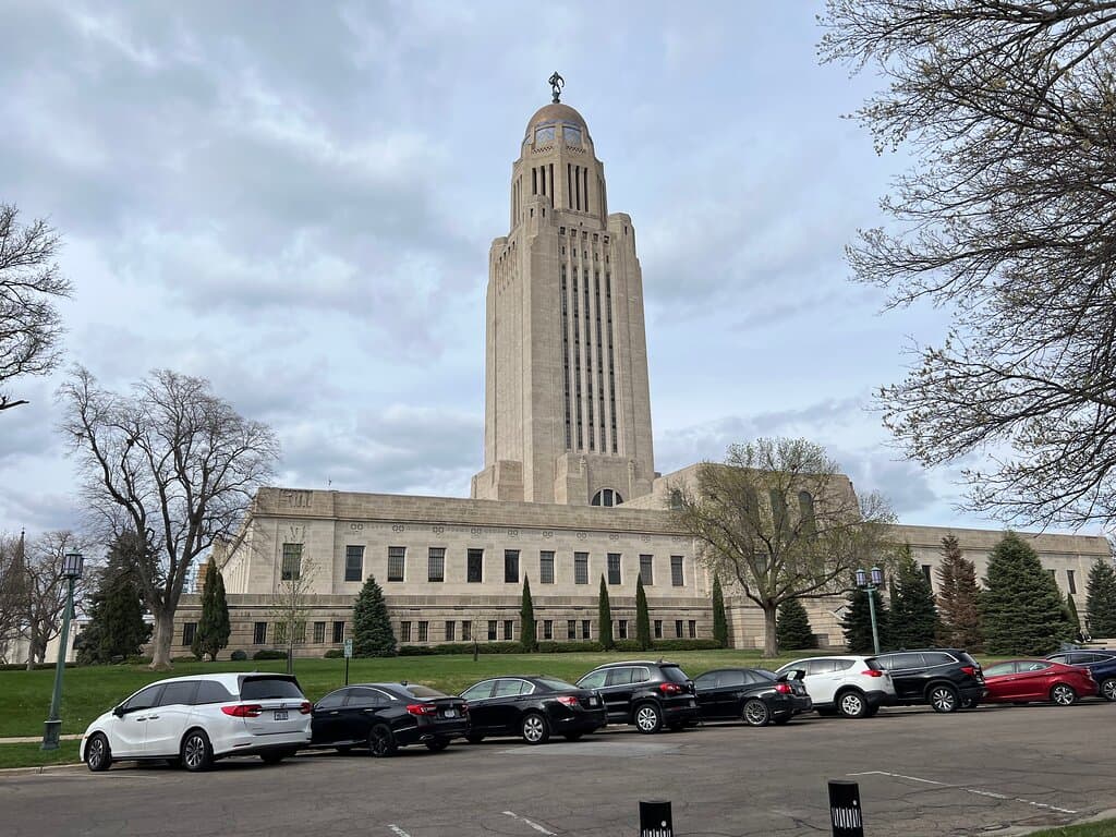 The view from the Mansion to the Capitol