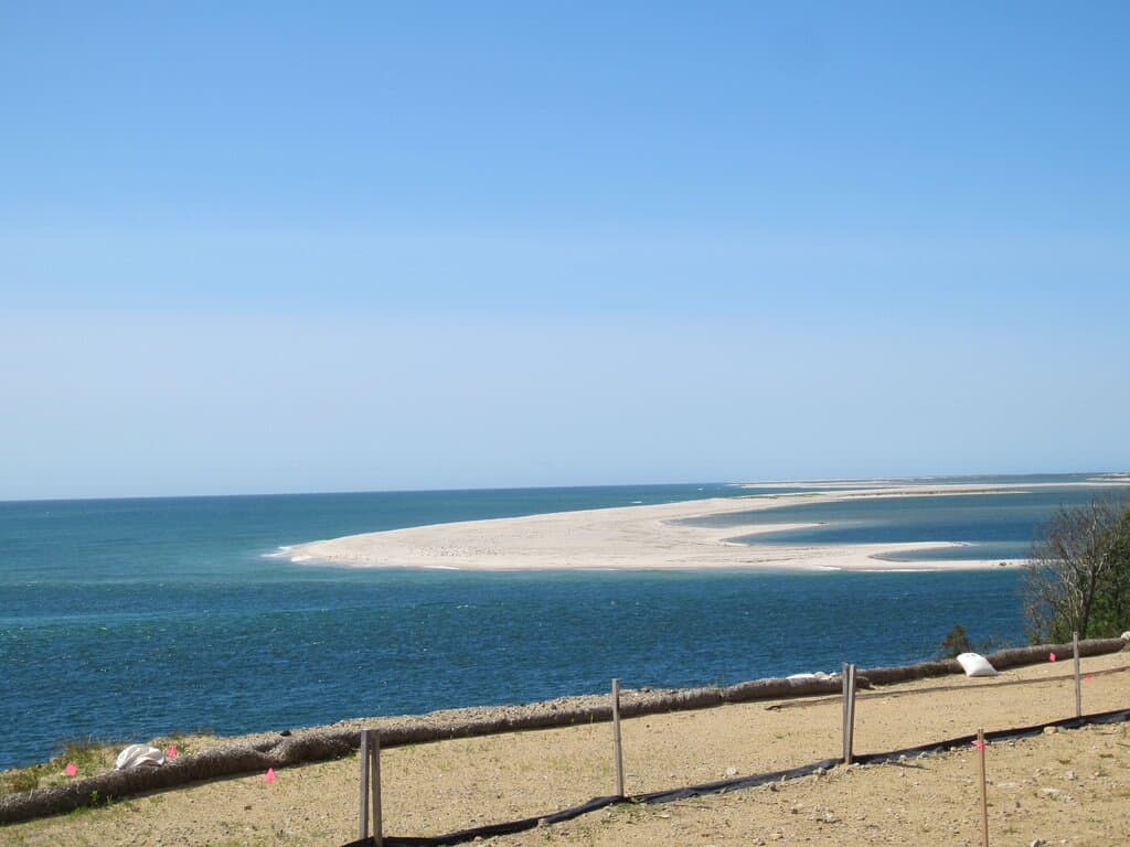 View of the sandbar from Monomoy Refuge.