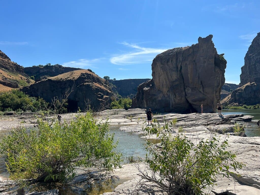 Stopped at the falls for a little hike on our AWOL adventure boat tour