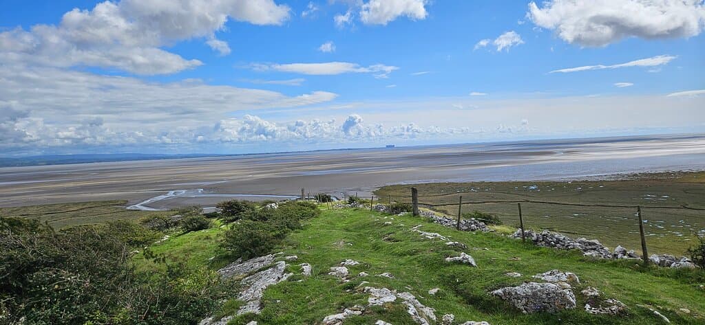 View of the Grange at low tide