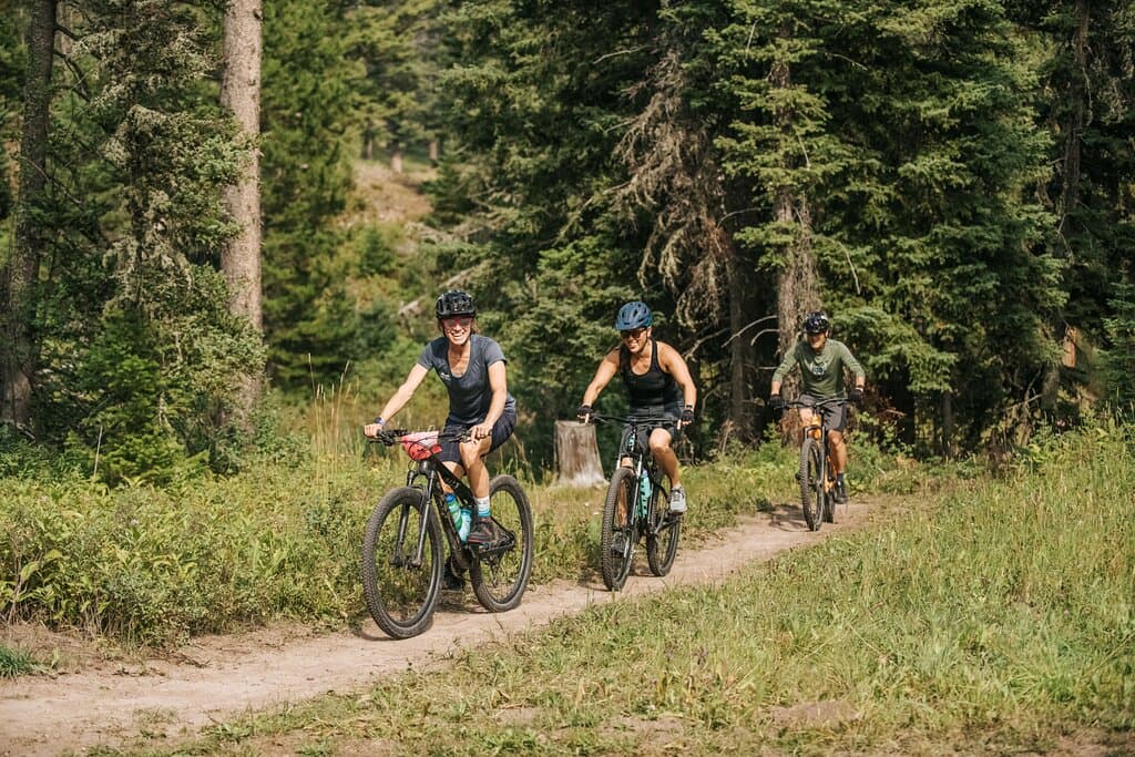 We have mountain biking lessons and programs in the summer and fall.