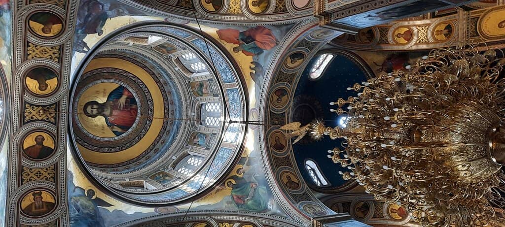 Intricate Frescoes and Icons