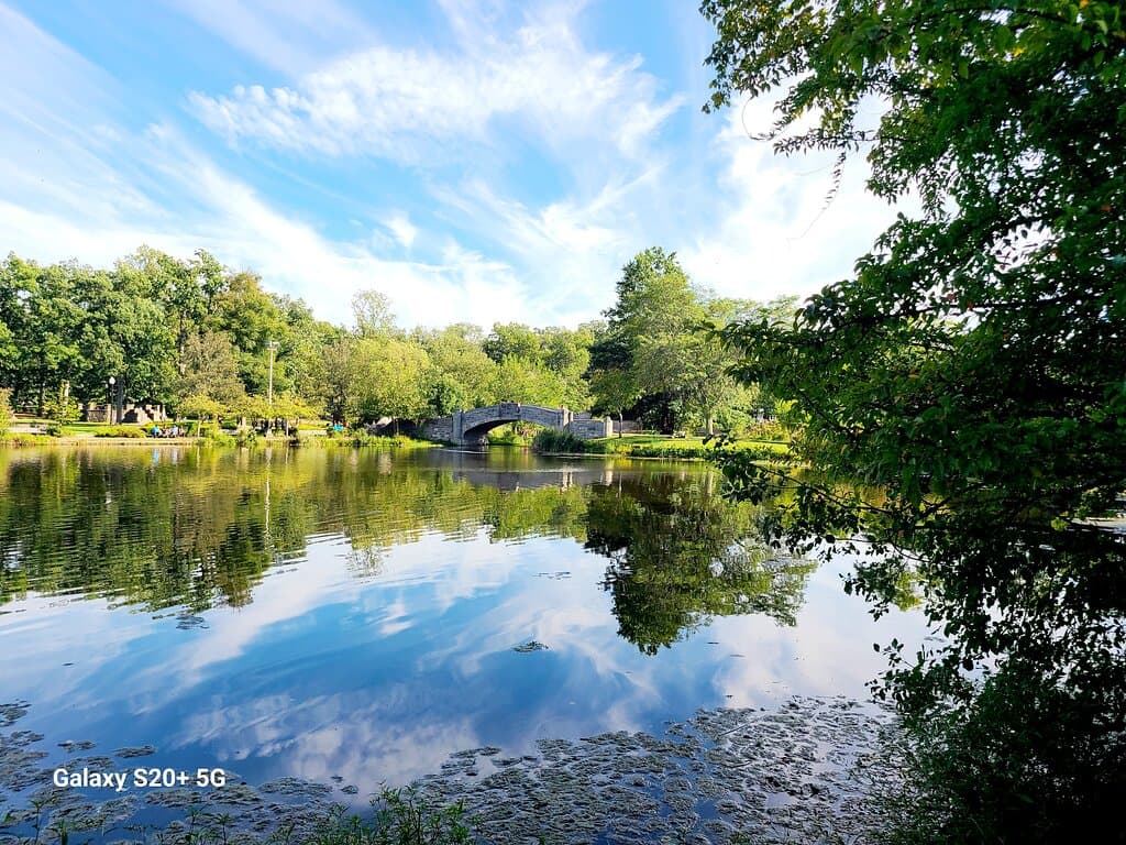 Another view of Verona Park's historic lake dating back to the early 1800s when city fathers dammed the Peckman river to accomodate a grist mill.