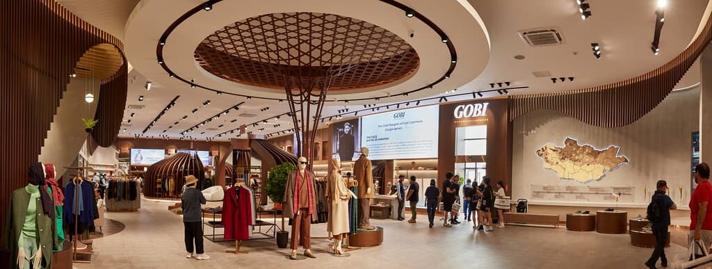 Gobi Mongolian Cashmere Flagship store panorama